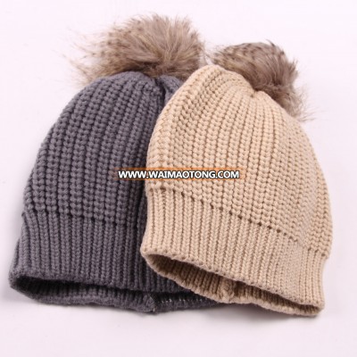 Newest ladies fashion popular knitting beanie hat